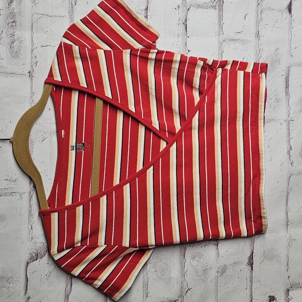 Me We Cotton Striped Crop Top